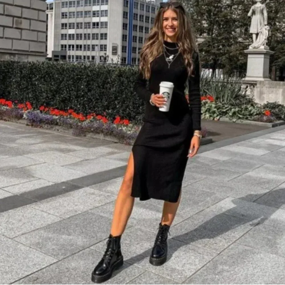 Kangol x H&M Ribbed Knit Bodycon Dress - Picture 4 of 10